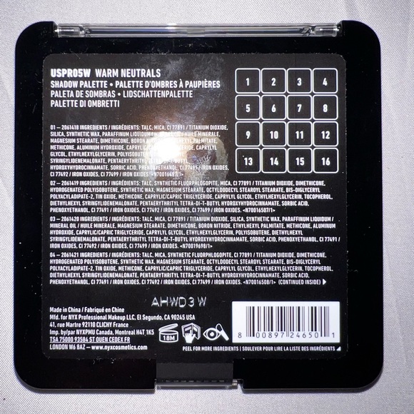 NYX Ultimate Warm Neutrals Eyeshadow - Picture 4 of 4